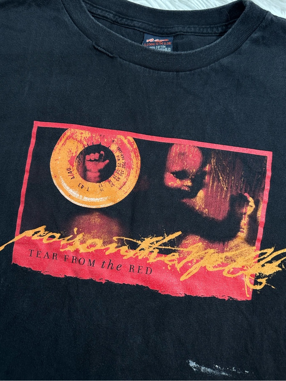 ALM • Vintage 2002 Poison The Well Tear From The Red Hardcore Punk Band Tee